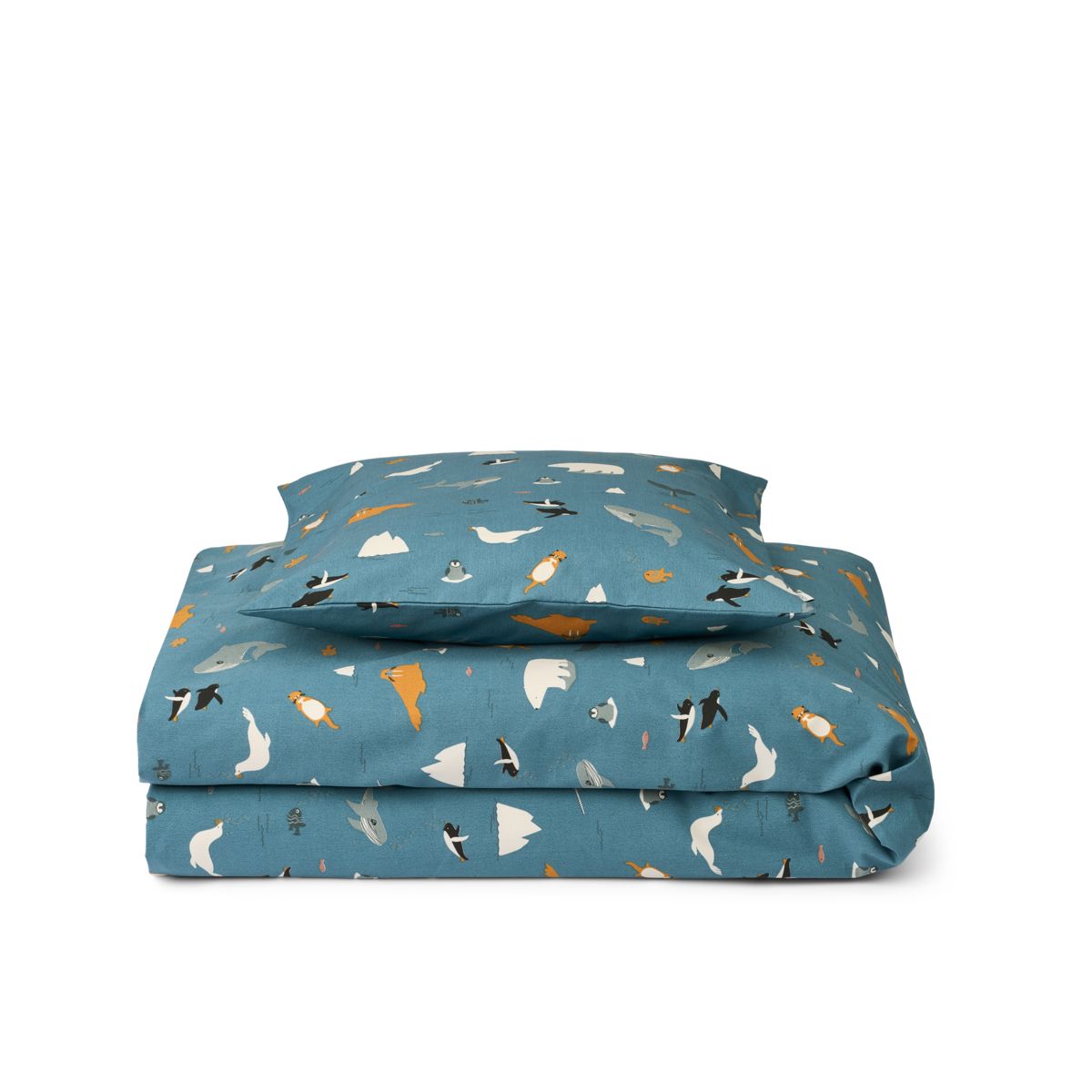 LIEWOOD Ingeborg Juniorsengetøj 100x140 - Arctic Sea / Ocean view - Sengetøj