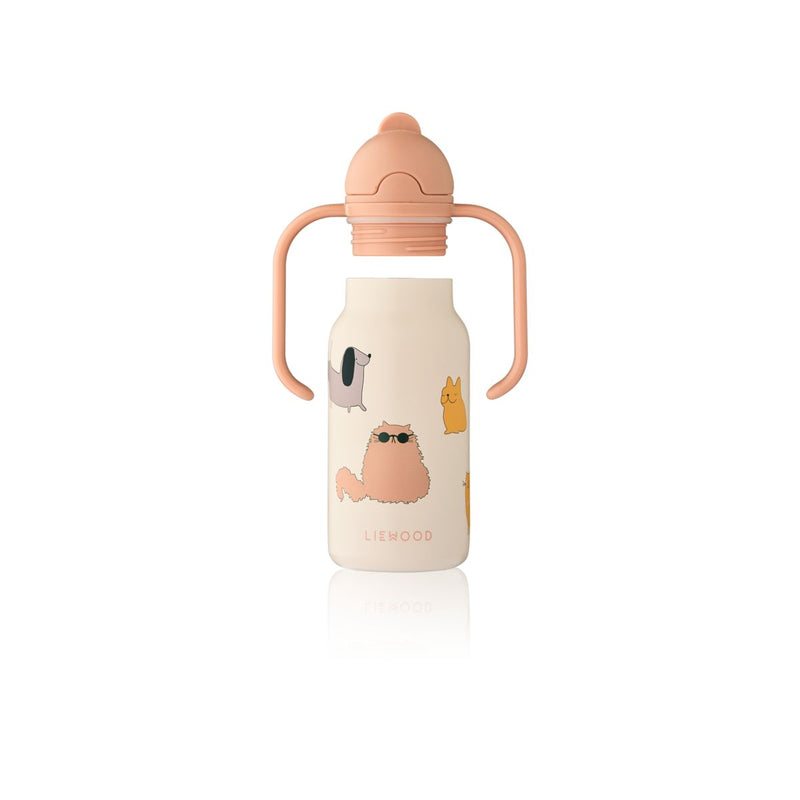 LIEWOOD Kimmie Vandflaske 250 Ml - Cats and Dogs / Sandy - Vandflaske
