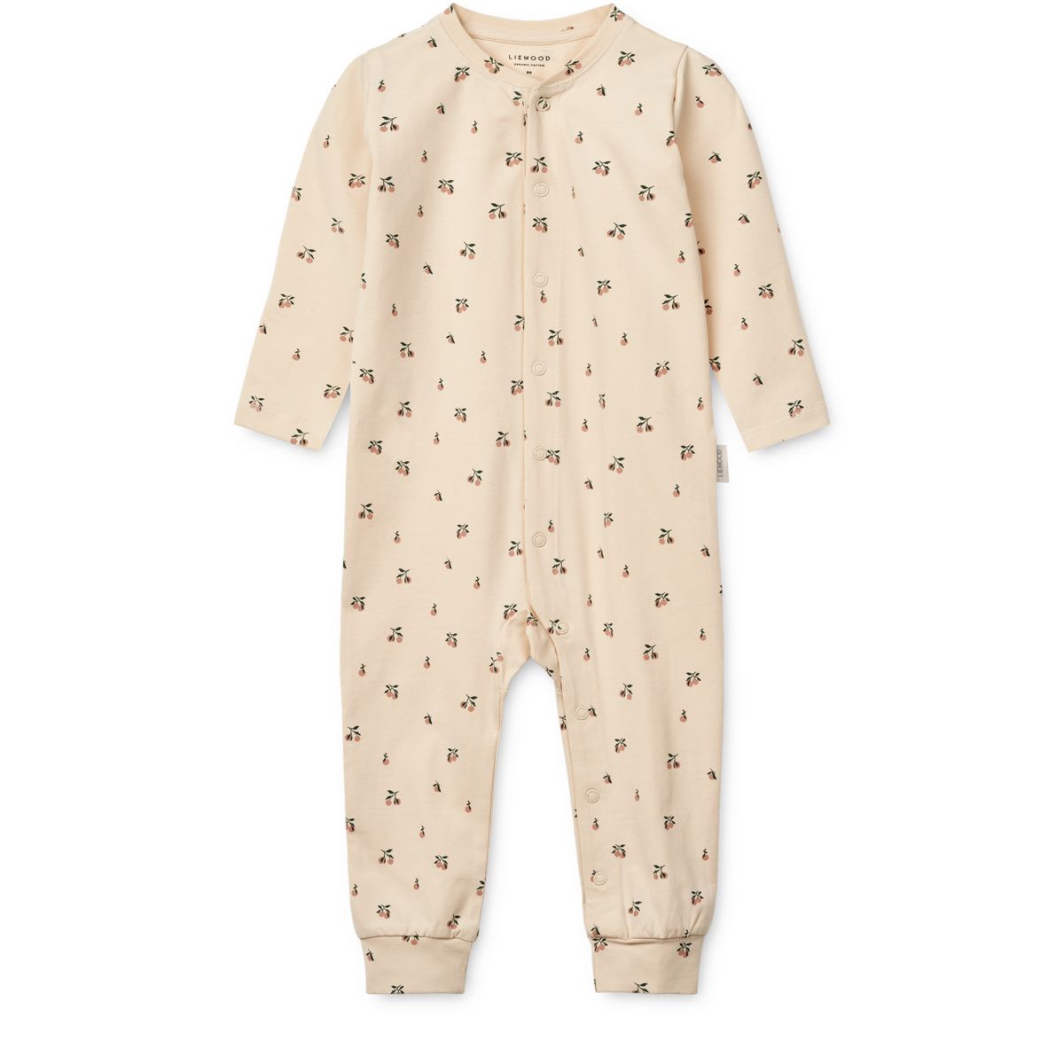 LIEWOOD BIRK Mønstret Natdragt - Peach mini / Sea shell - Pyjamas Jumpsuits