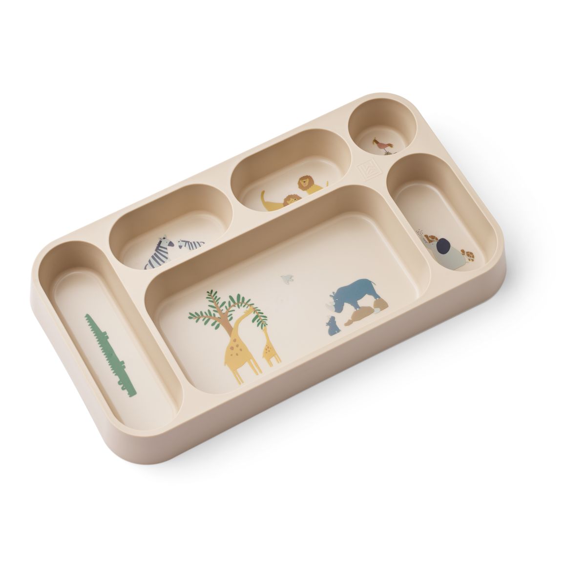 LIEWOOD MOSU Inddelt Tallerken - All together / Sandy - Tallerken