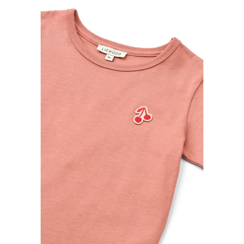 LIEWOOD Apia Kortærmet T-shirt - Dusty raspberry - T-shirt