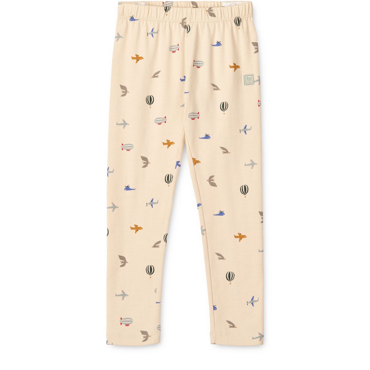 LIEWOOD Marie Mønstrede Leggings - Aviator / Ecru - Leggings