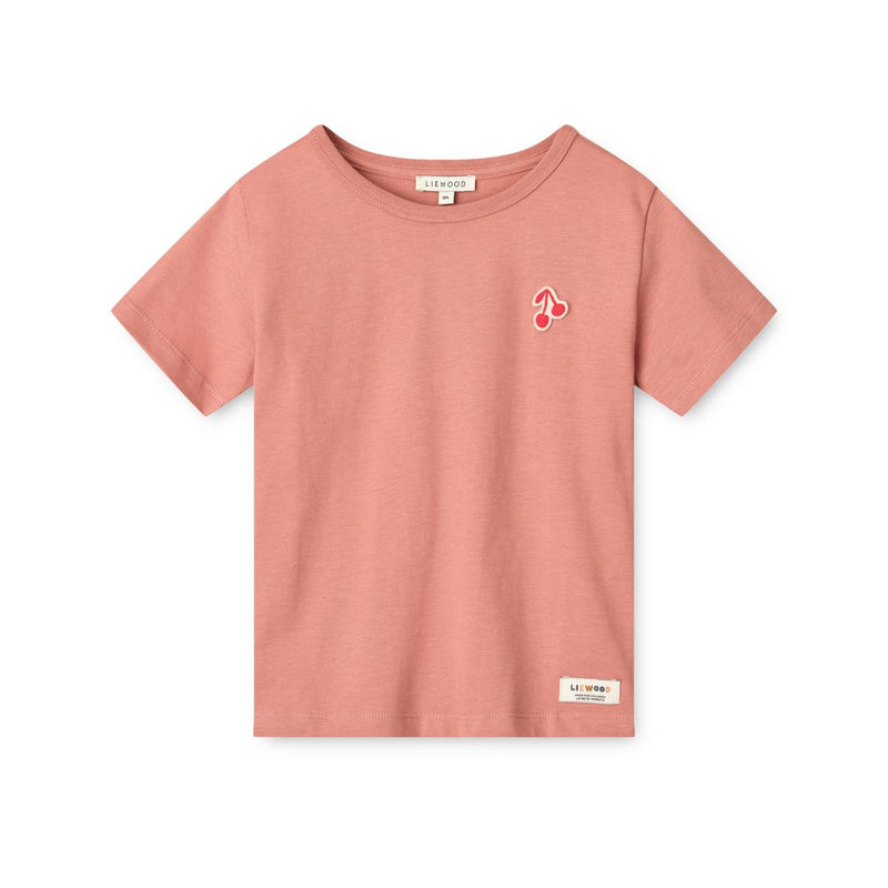 LIEWOOD Apia Kortærmet T-shirt - Dusty raspberry - T-shirt