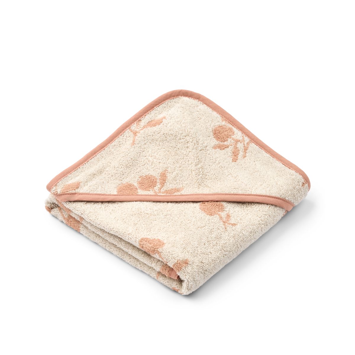 Liewood Alba Hooded Baby Towel - Peach / Sea shell - TOWEL / WASHCLOTH