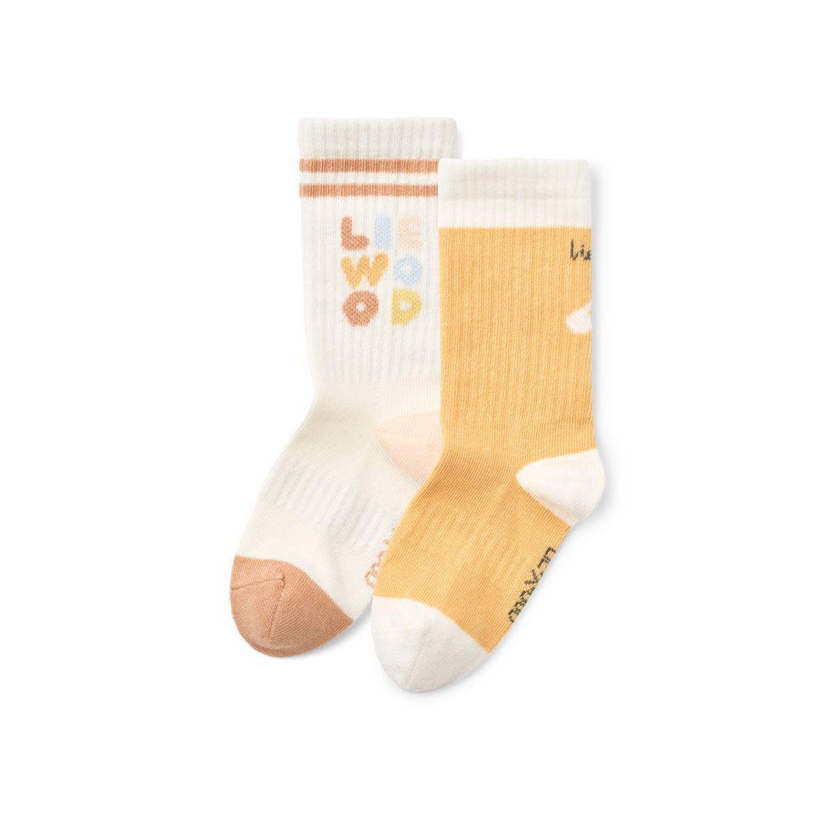 LIEWOOD Annette Strømper 2 par - Light apricot / Creme de la creme - Sokker/Strømpebukser