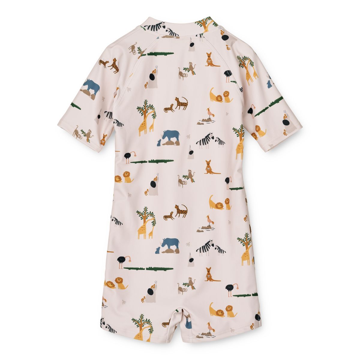 Liewood Max short-sleeved swim jumpsuit - All together / Sandy - SWIMSUIT