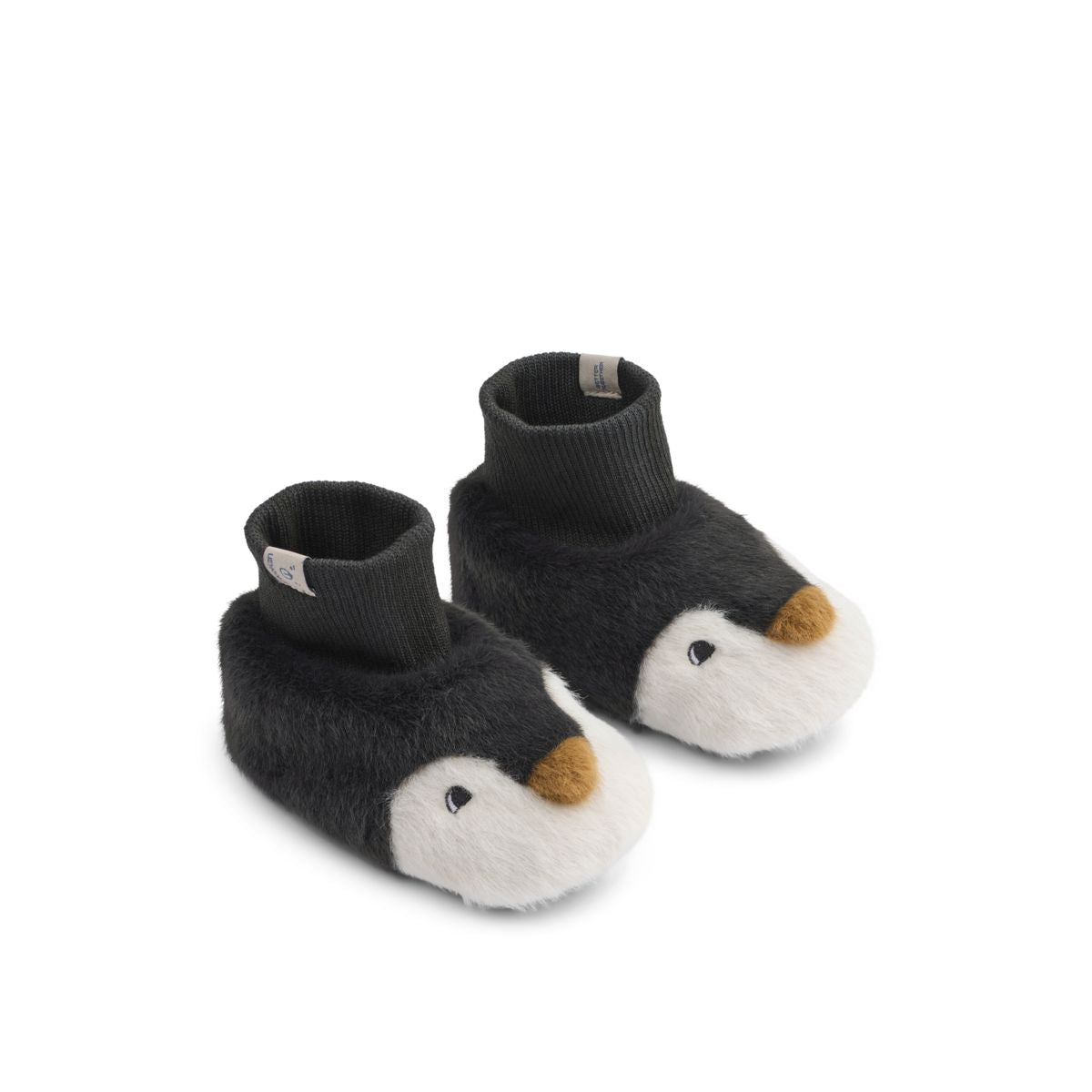 BETH Pingvinhjemmesko i Plys - Sandy / Dark grey