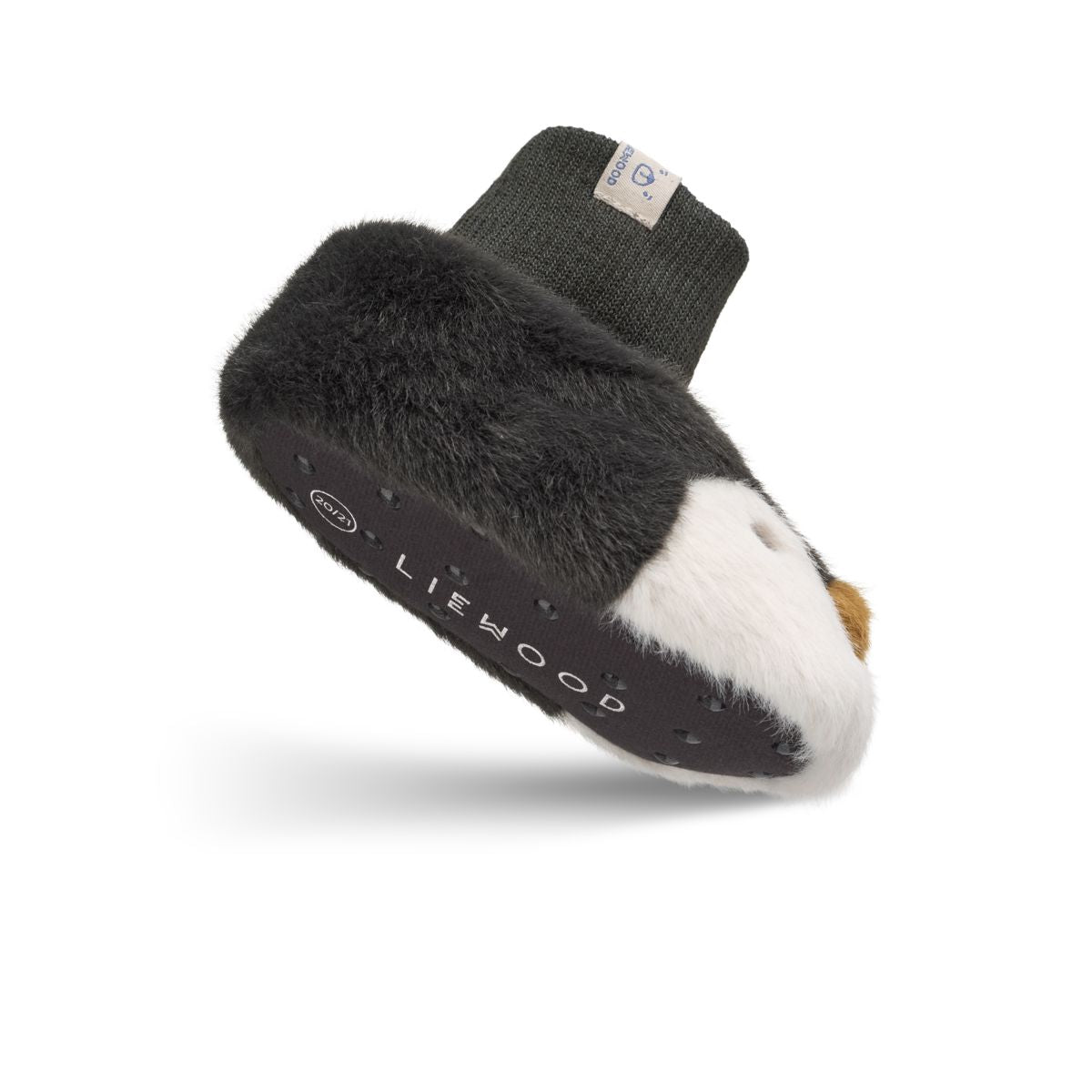 BETH Pingvinhjemmesko i Plys - Sandy / Dark grey