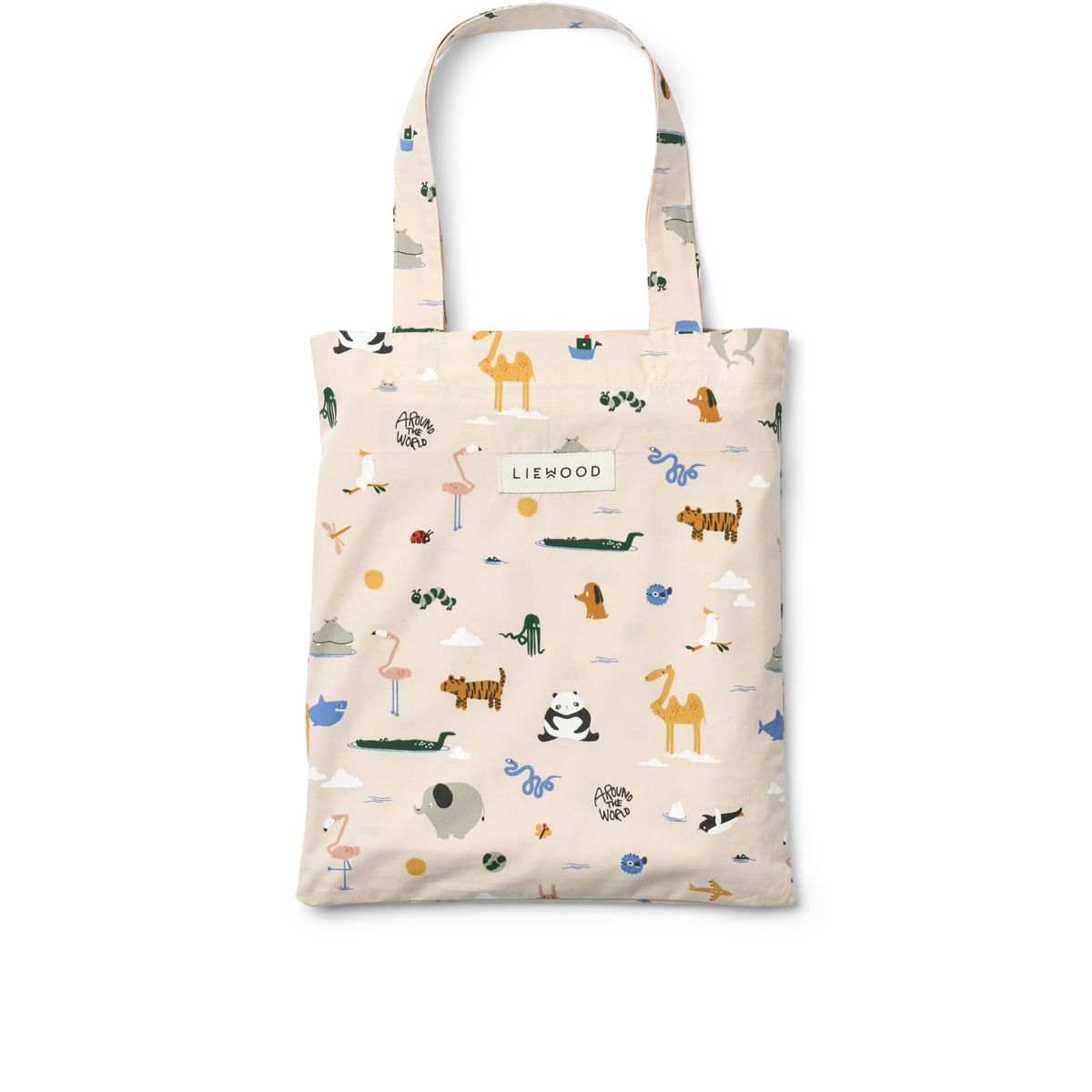 LIEWOOD Ingeborg Juniorsengetøj 100x140 - Around the world / Sandy - Sengetøj