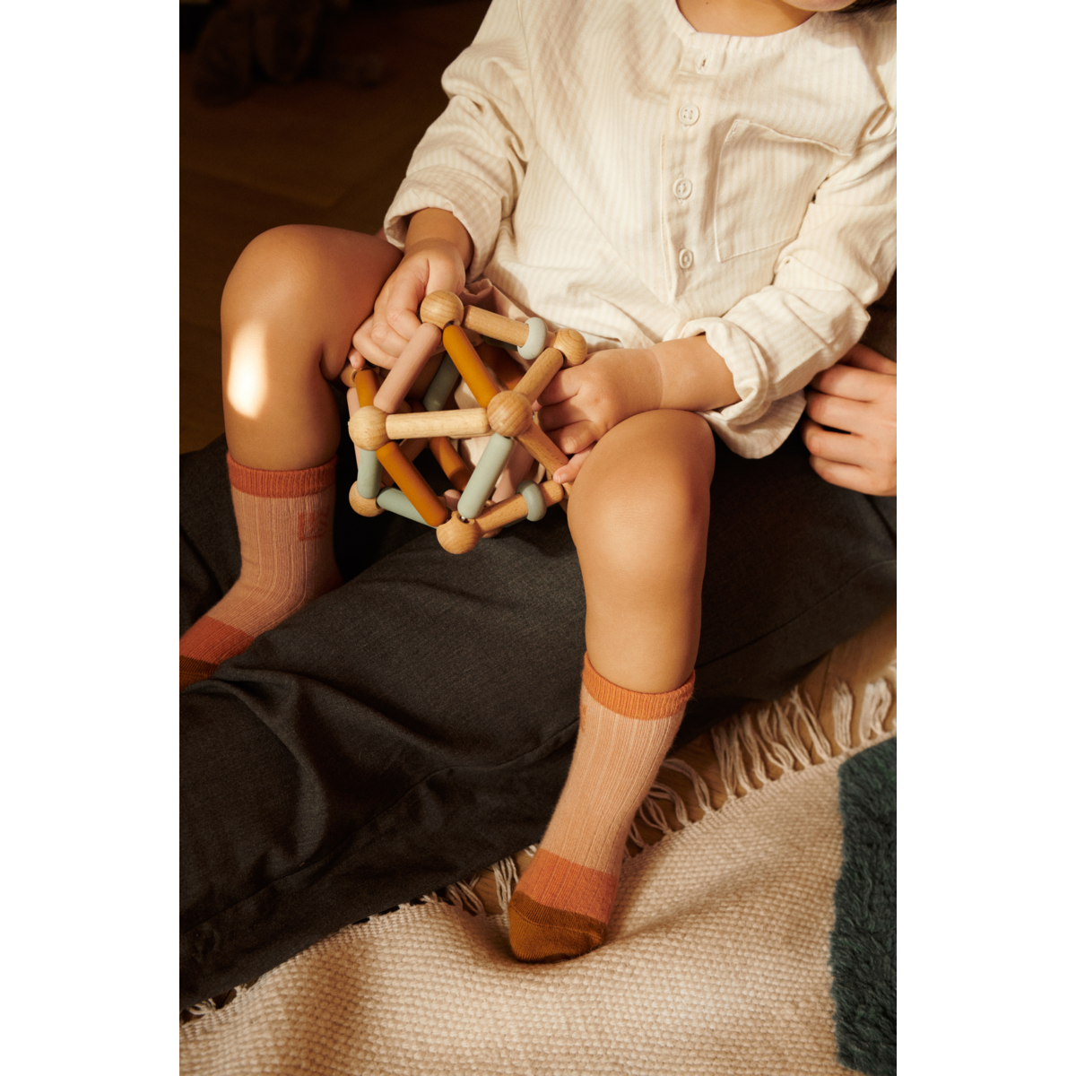 LIEWOOD Annemette Motorikbold Til Baby - Mustard multi mix - Rangle