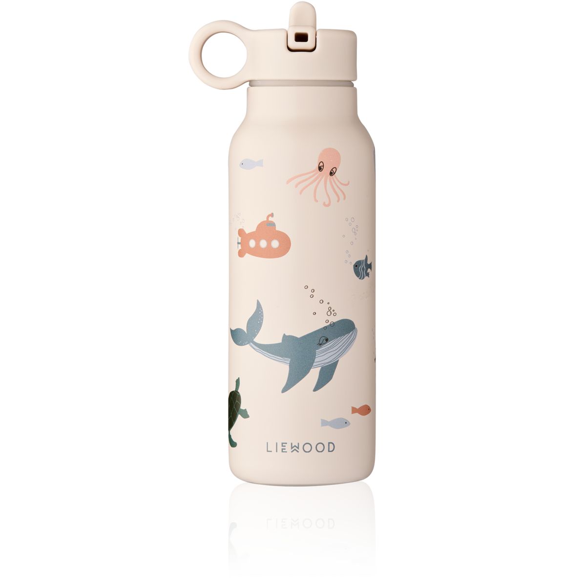 LIEWOOD Falk Vandflaske 350 Ml - Sea creature / Sandy - Vandflaske