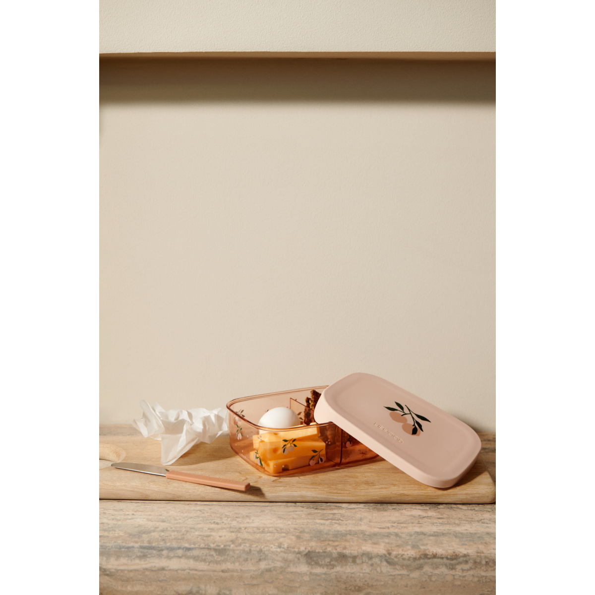 LIEWOOD ARTHUR Madkasse i Tritan - Peach / Sea shell - Madkasse