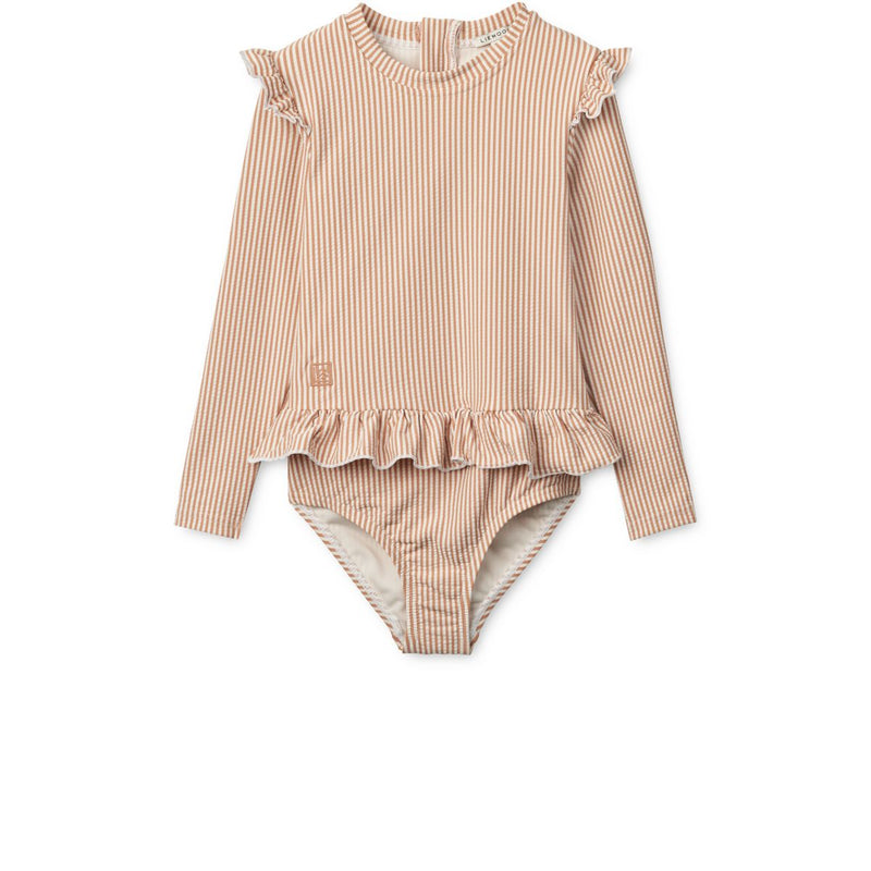 LIEWOOD Sille Babybadedragt i Bæk og Bølge - Y/D stripe Pale tuscany / Creme de la creme - Badedragt