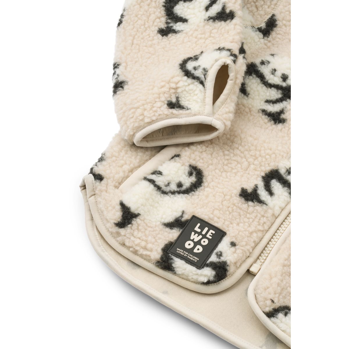 LIEWOOD Nolan Fleecejakke - Panda / Sandy - Jakker