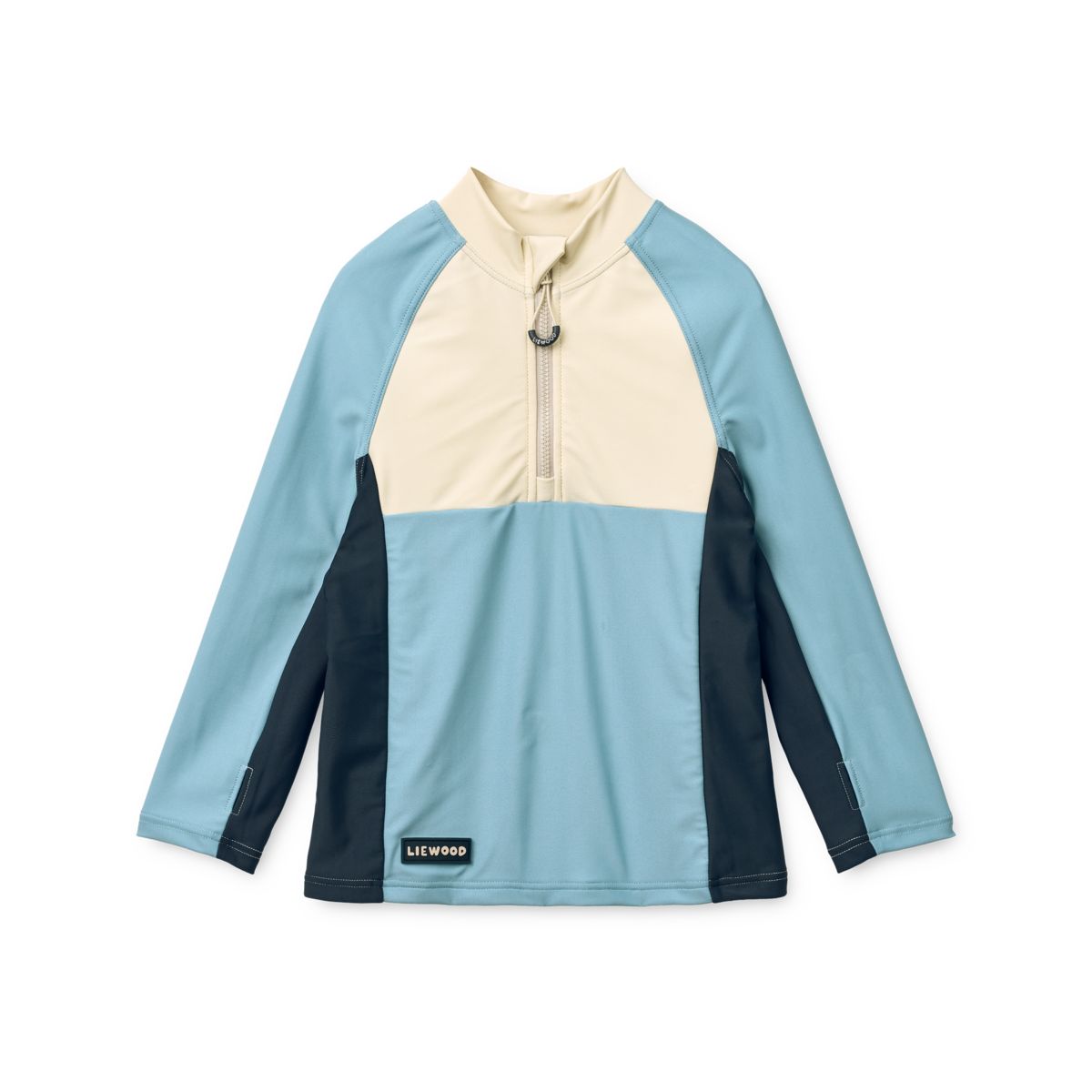 OLUF badebluse - Beach blue mix