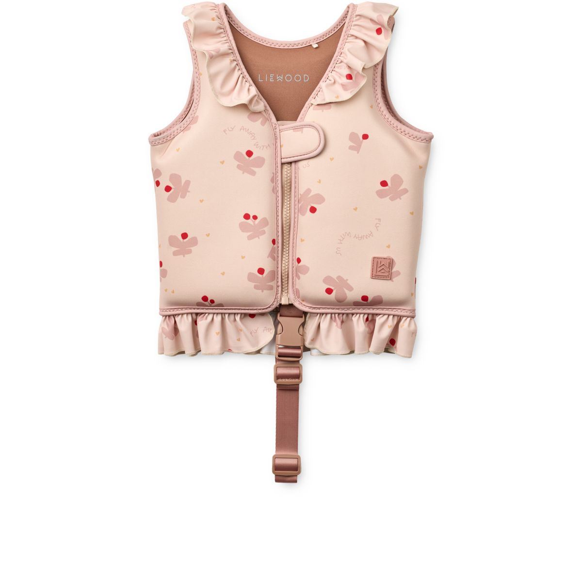LIEWOOD Dove Badevest med flæser - Butterfly / Apple blossom - Svømmevest