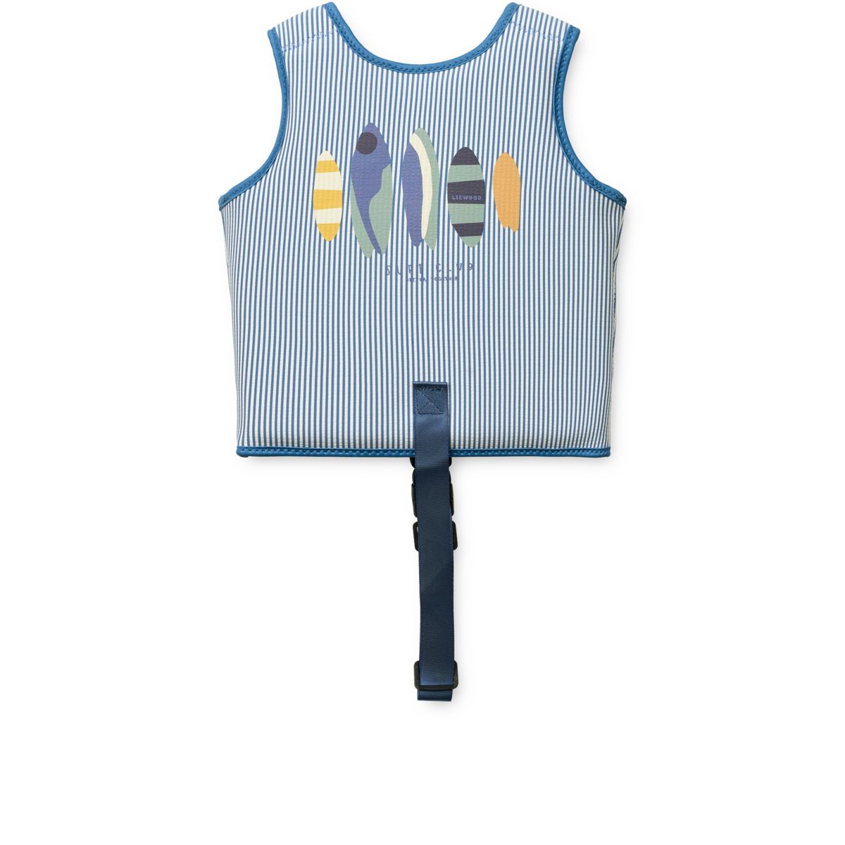 DOVE Badevest i bæk-og-bølge - Y/D stripe Riverside / Creme de la creme