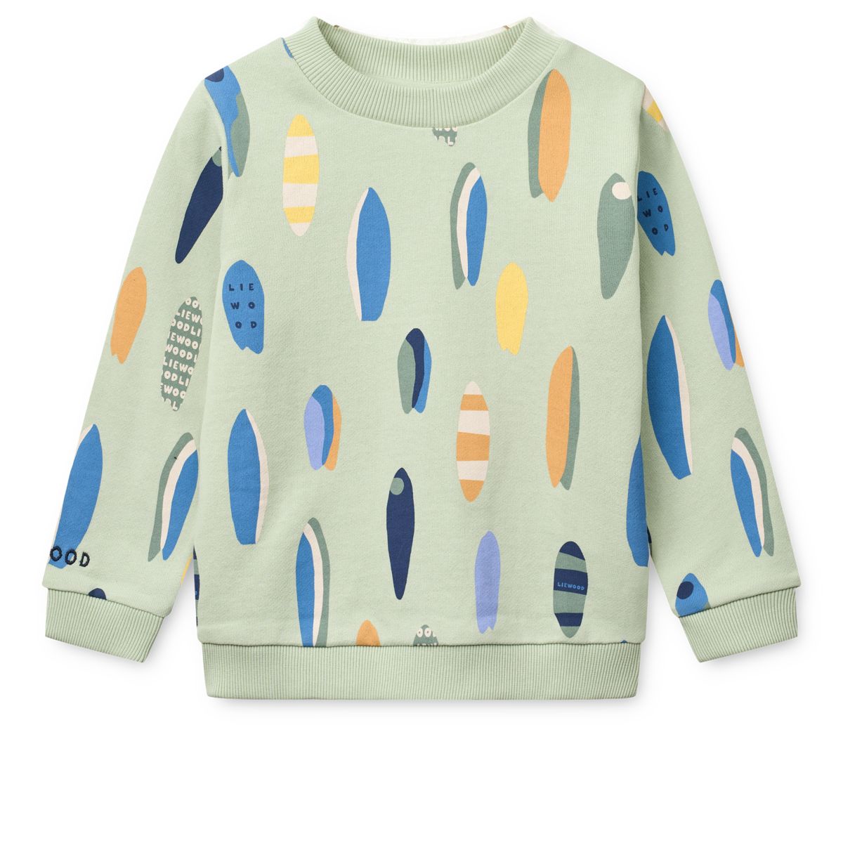 Liewood Thora Printed Sweatshirt - Boards / Light peppermint - SWEATSHIRT