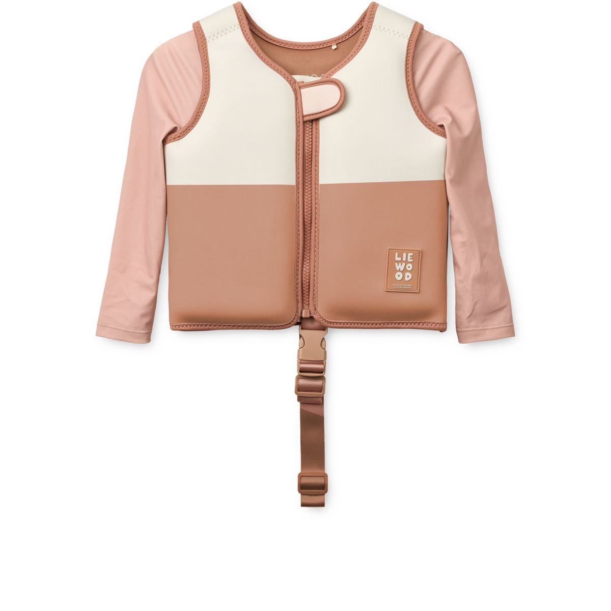 DOVE badevest med ærmer - Tuscany rose multi mix