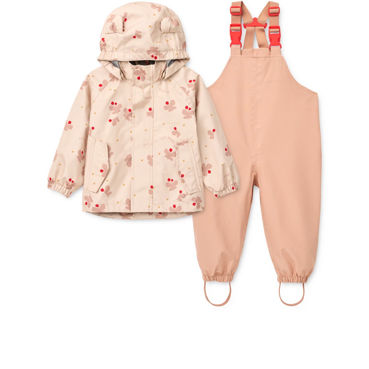 Liewood Manu Rainwear Set - Butterfly / Apple blossom - SET
