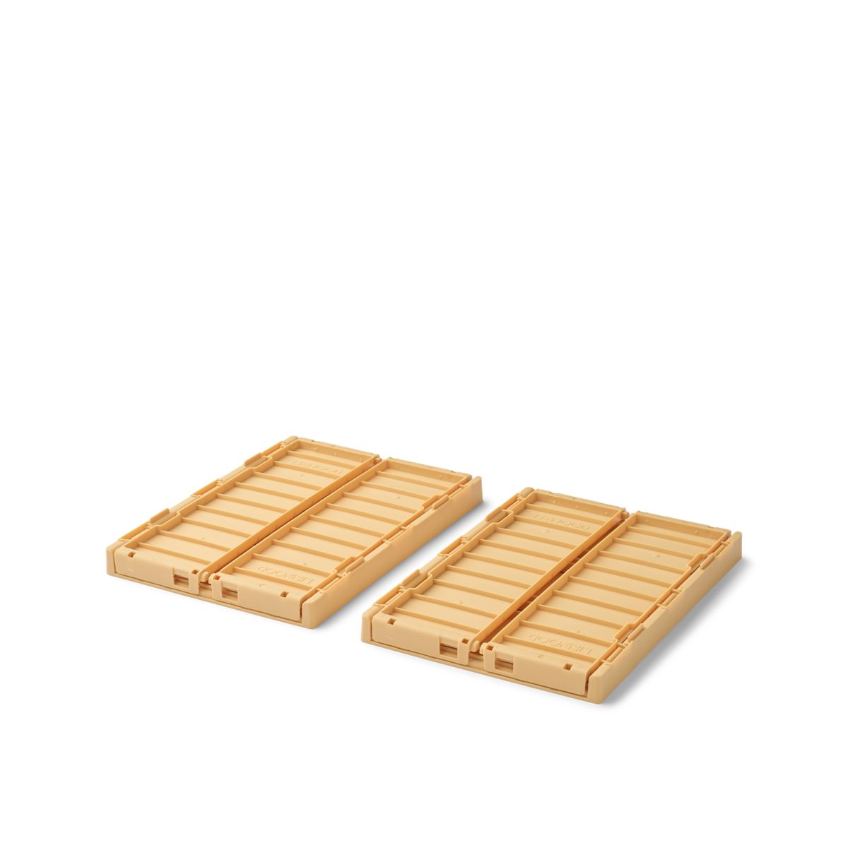 Liewood Weston Small Storage Box 2-Pack - Lemon yellow - STORAGE BOX