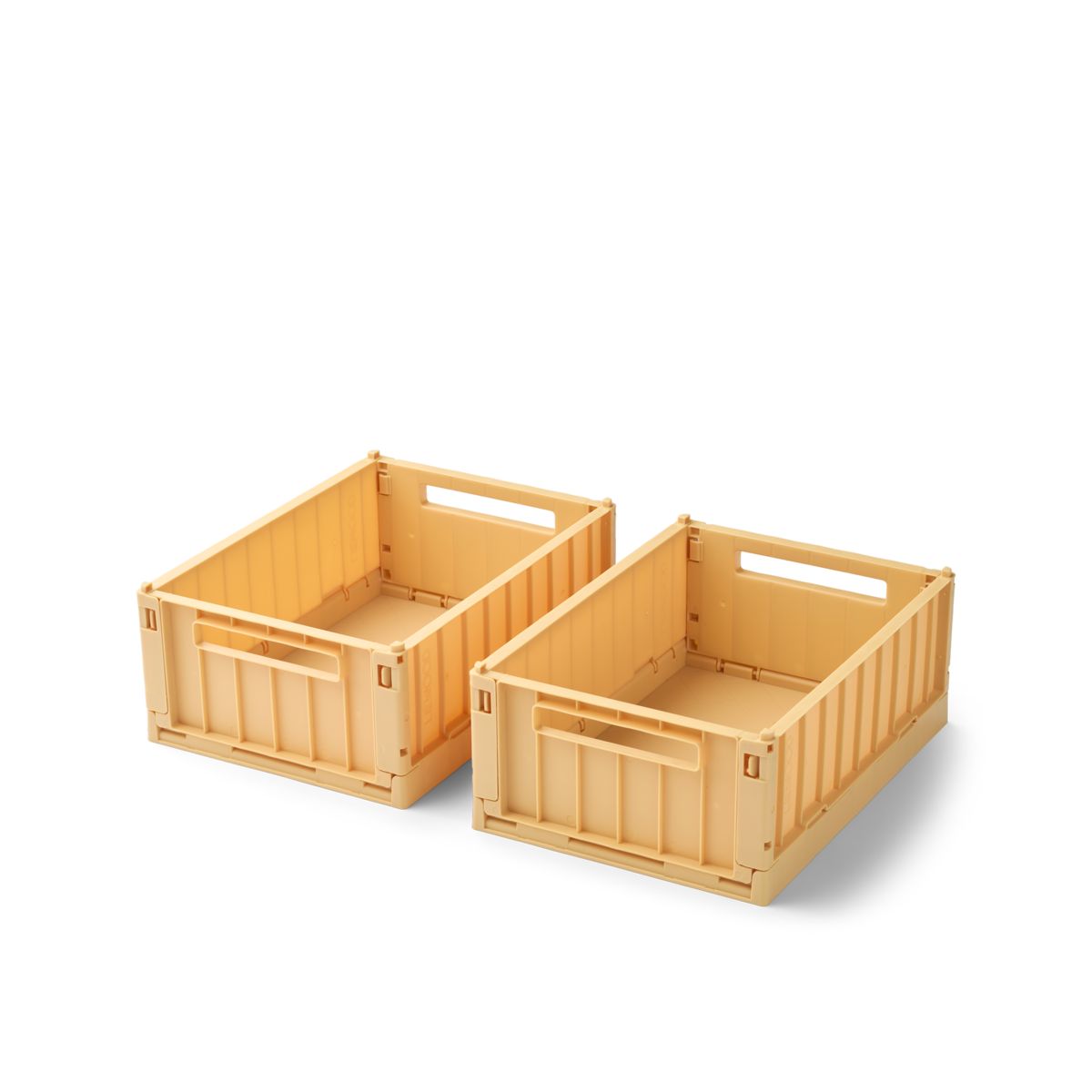 LIEWOOD Weston lille opbevaringskasse 2-pak - Lemon yellow - Opbevaringskasser
