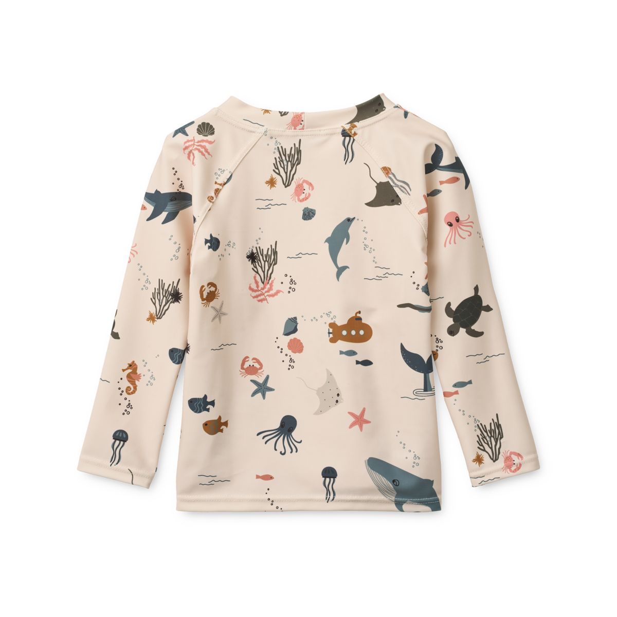 LIEWOOD Noah Mønstret Langærmet Bade-T-Shirt - Sea creature / Sandy - Svømmetrøje