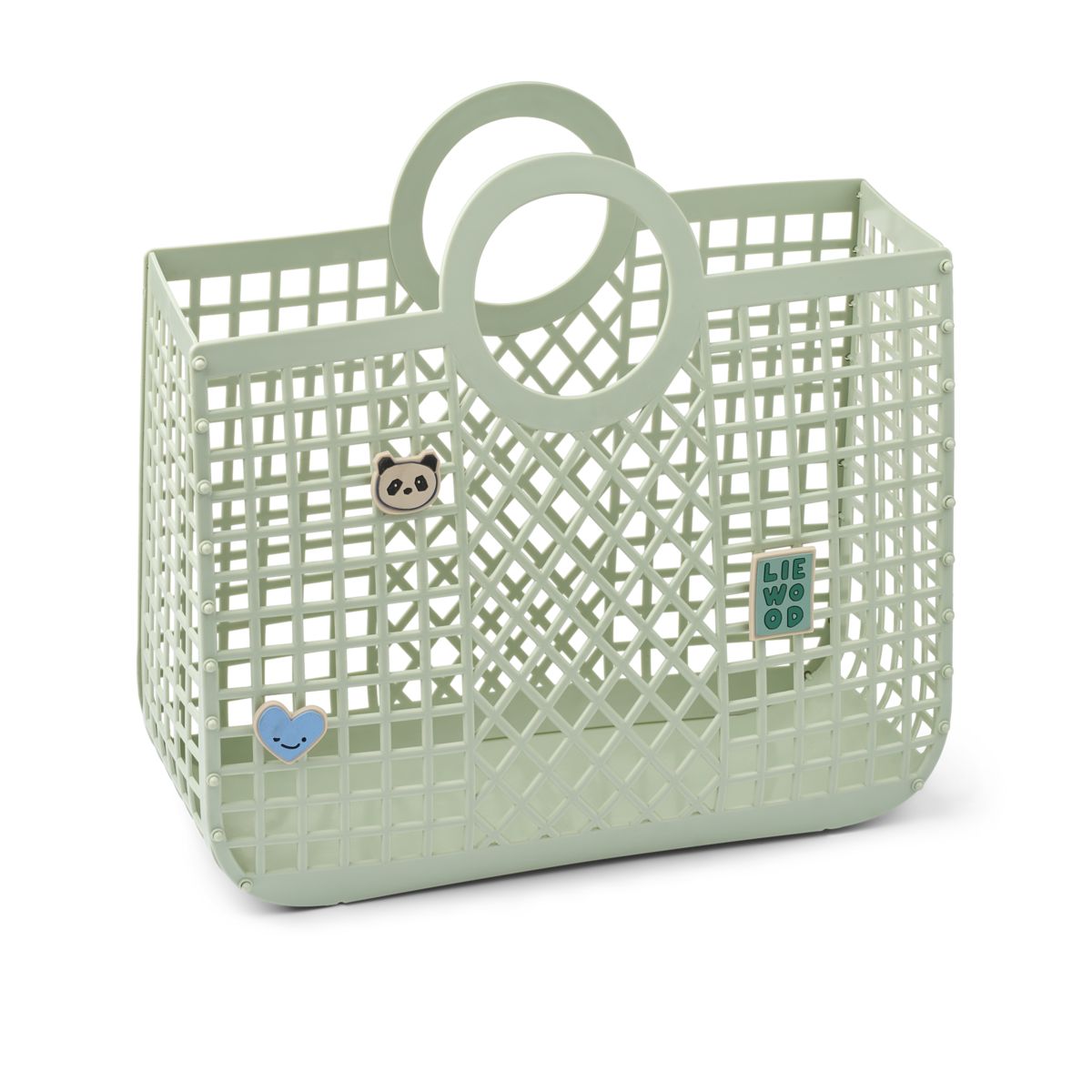 Liewood Bloom Basket with Charms - Light Peppermint - BASKET BAG