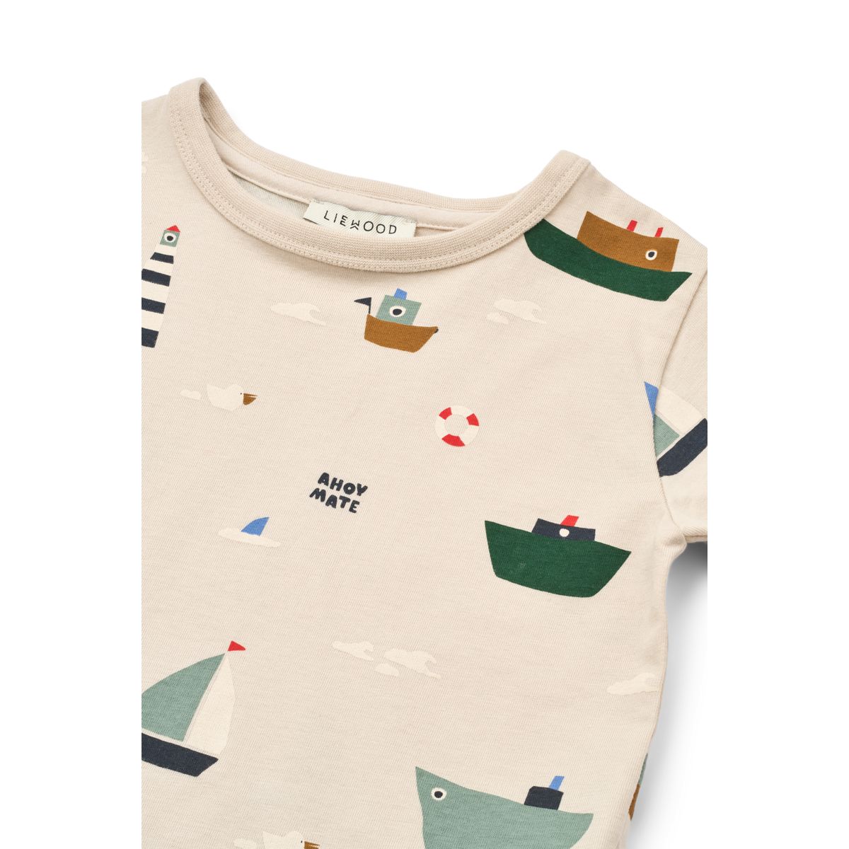 Liewood Apia Printed Short-sleeve T-shirt - Sailing / Sandy - TSHIRT