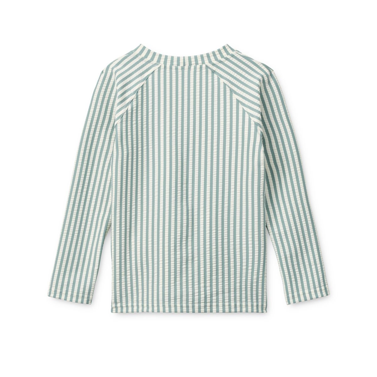 Liewood Noah Seersucker long-sleeved swim t-shirt - Peppermint / Sandy - SWIM TEE