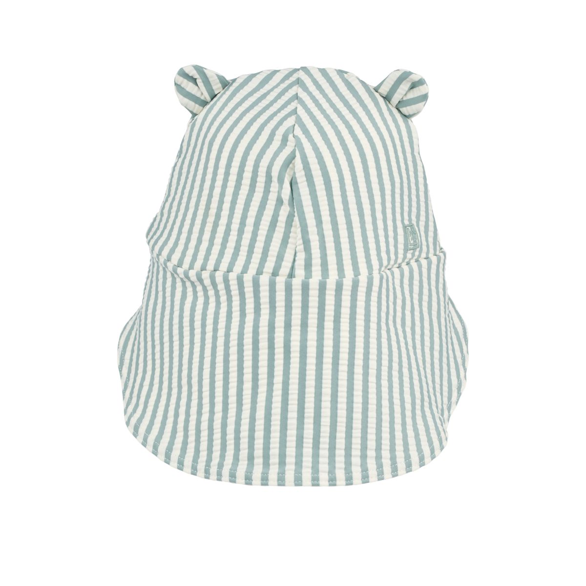 Liewood Senia seersucker swim hat - Peppermint / Sandy - SWIM HAT