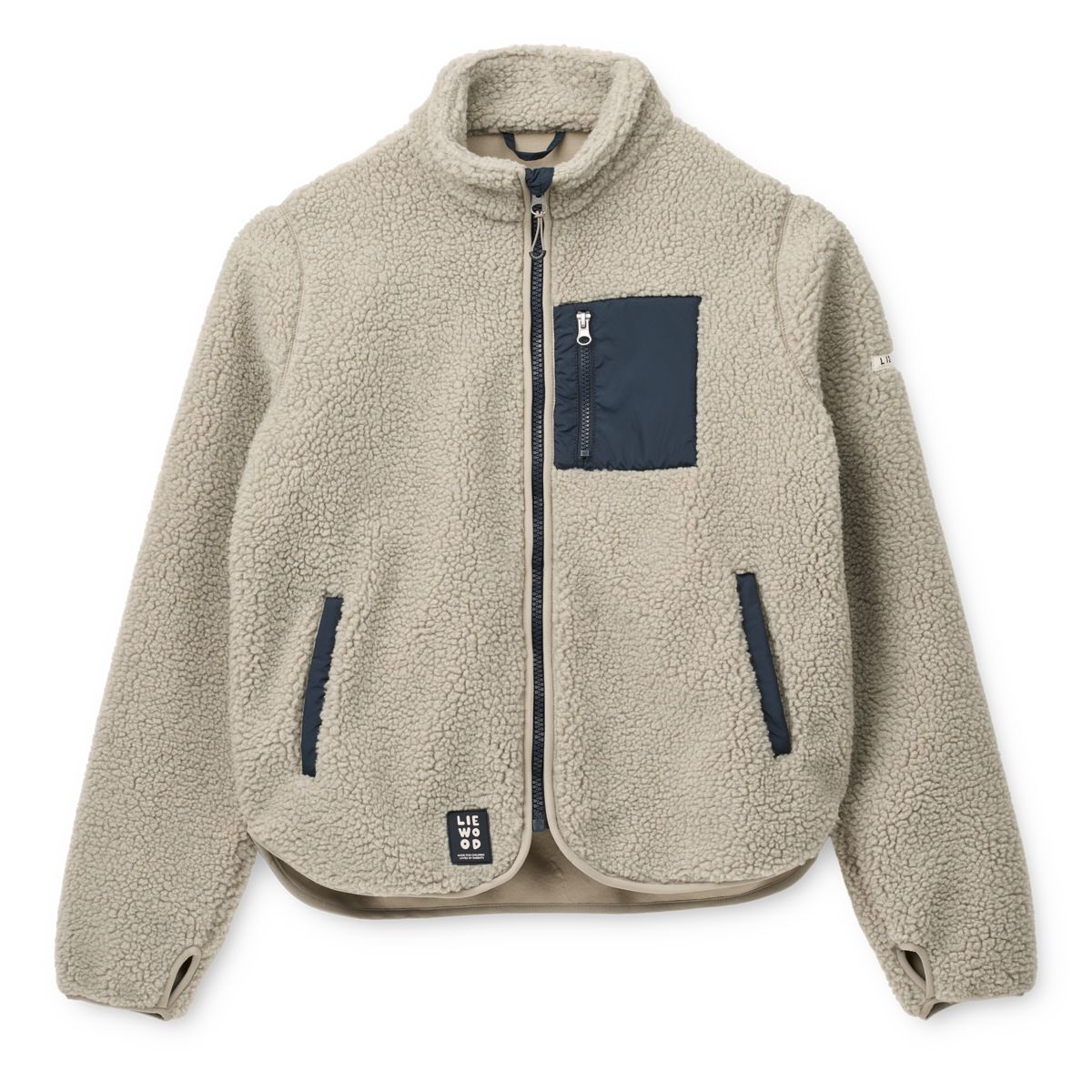 Liewood Nelson Pile Jacket For Adults - Mist - JACKET