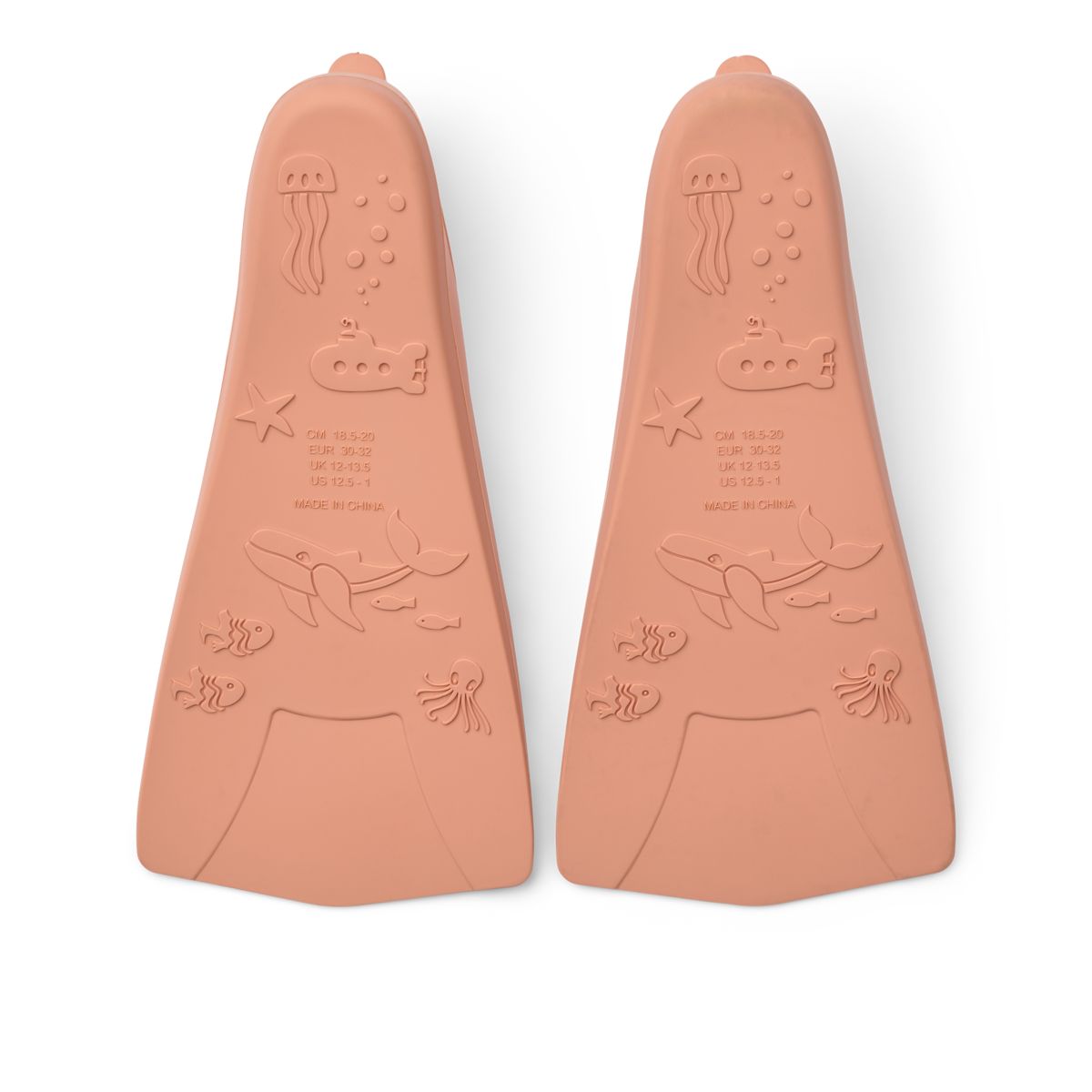 Liewood Gustav Swim Fins - Peach / Tuscany rose - SWIM FINN