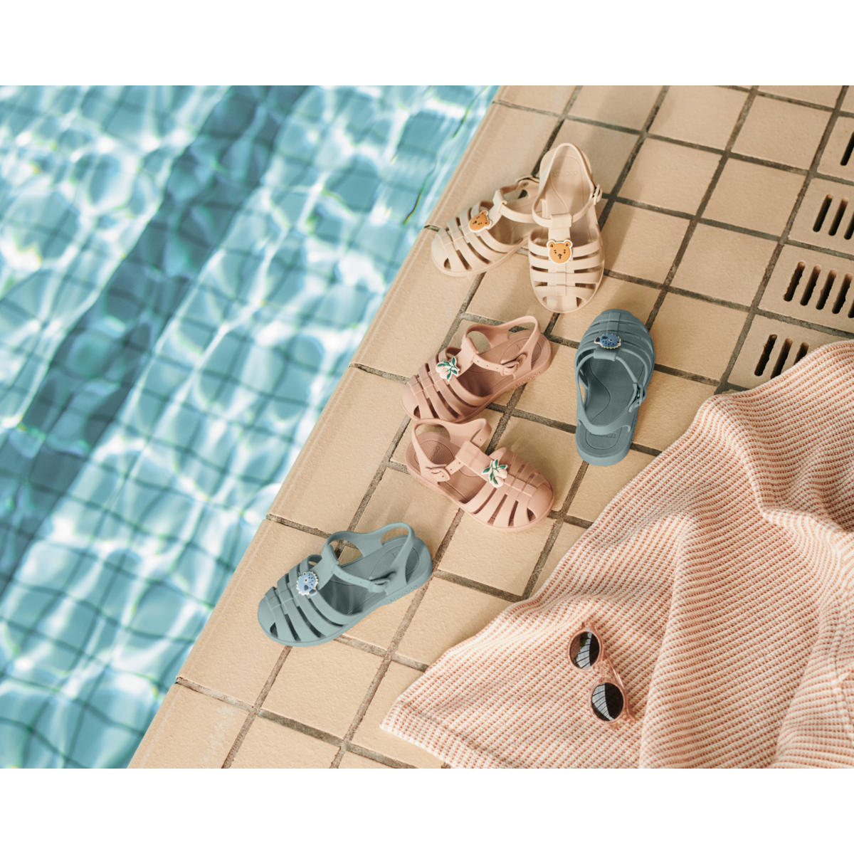 LIEWOOD BRE Sandaler med charms - Bear / sandy - Strandsandaler