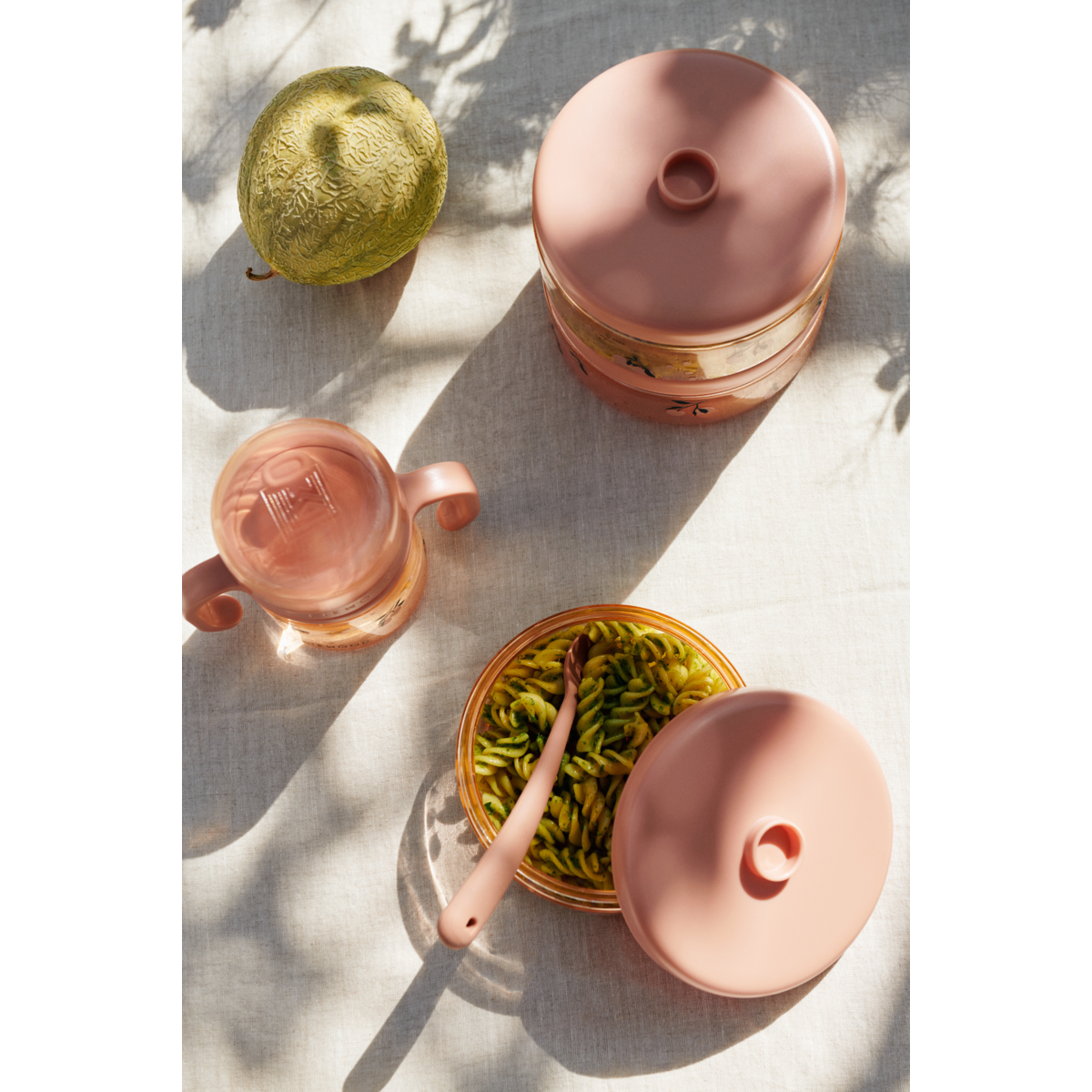 LIEWOOD DOMINIQUE Baby Madbokse 500 ml - Peach / Sea shell - Snackboks