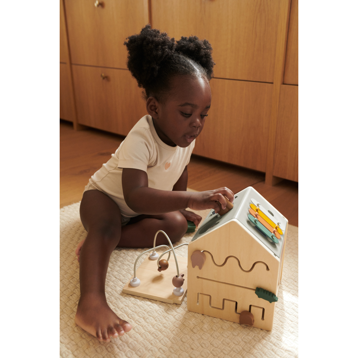 LIEWOOD LUCAS Aktivitetskube - Tuscany rose multi mix - AKTIVITETSLEGETØJ