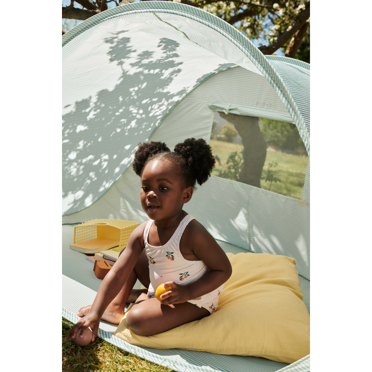 AMARA Babybadedragt - Peach / Sea shell