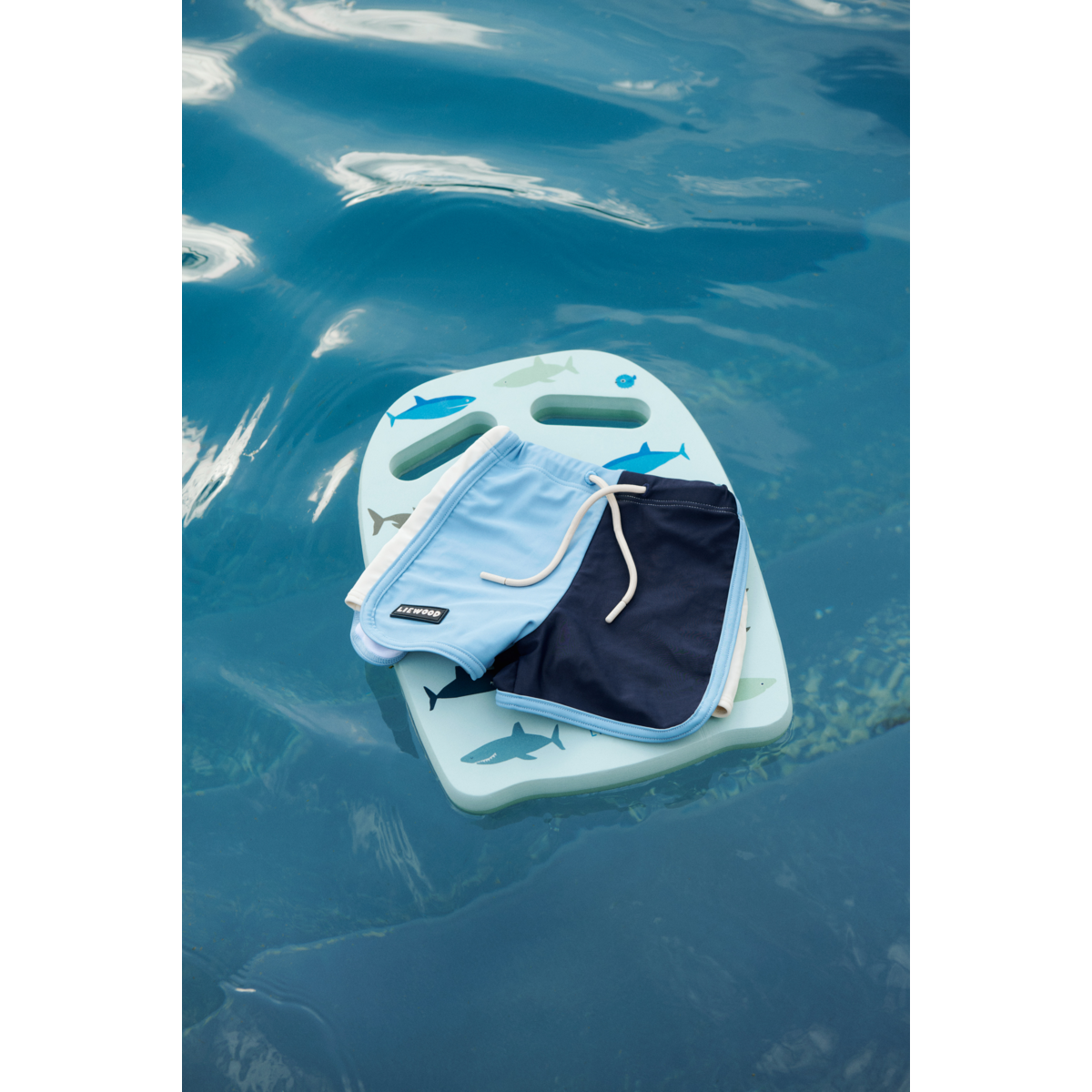 LIEWOOD Finny badeshorts - Beach blue mix - Badebukser