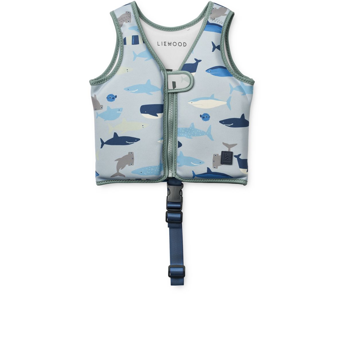 Dove Badevest - Shark / Dove blue