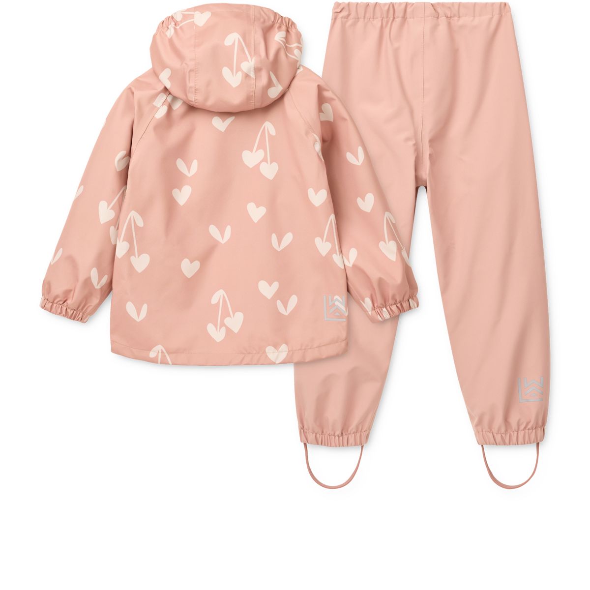 Liewood Pedia Rainwear Set - Sweethearts / Pale tuscany - SET