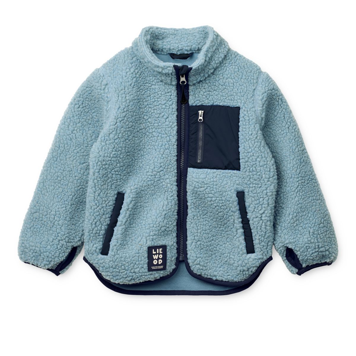 Liewood Nolan Pile Jacket - Beach blue - JACKET