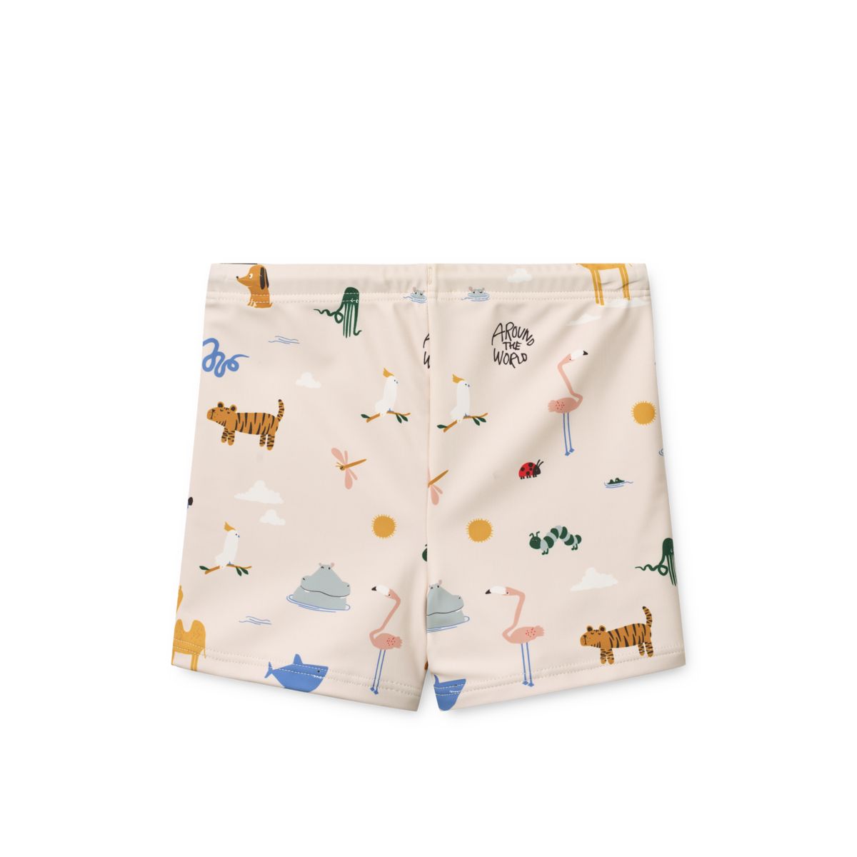 Liewood Otto Printed Swim Trunks - Around the world / Sandy - SWIMPANTS