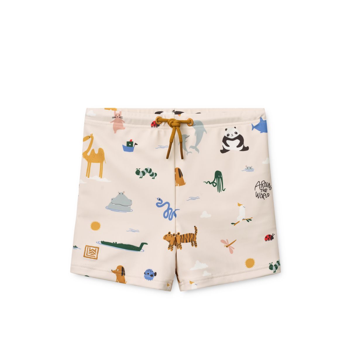Liewood Otto Printed Swim Trunks - Around the world / Sandy - SWIMPANTS