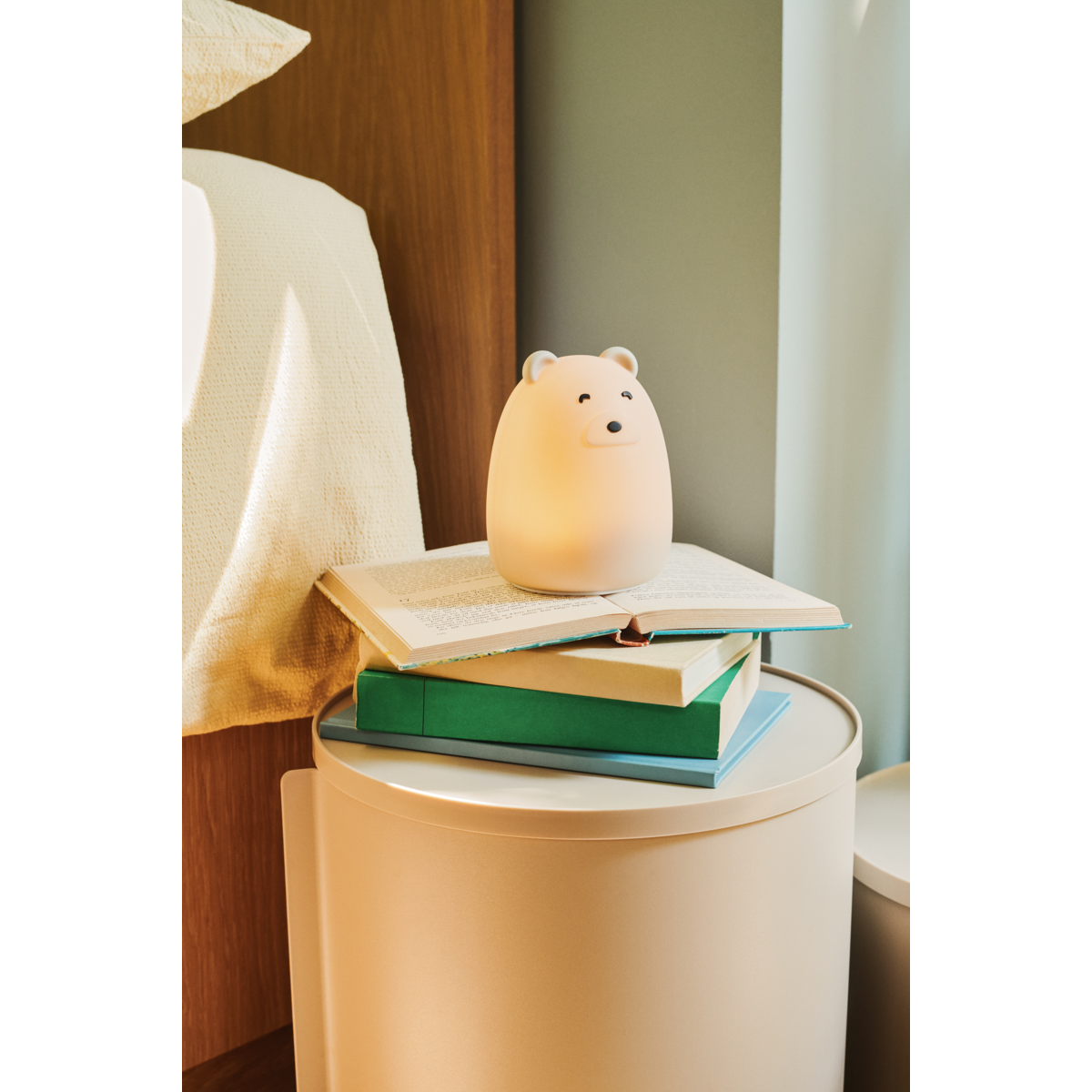 LIEWOOD Winston Natlampe - Mr bear dove blue - Bordlampe