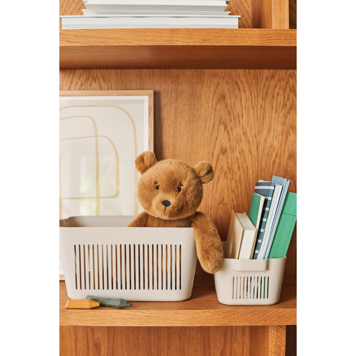 LIEWOOD Makeeva stor kurv 2 stk - Sandy - Kurv