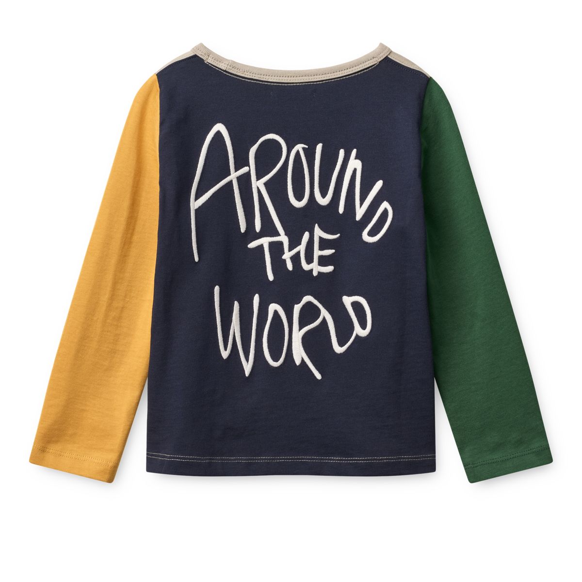 APIA Langærmet t-shirt - Panda / Mist / Classic navy multi mix