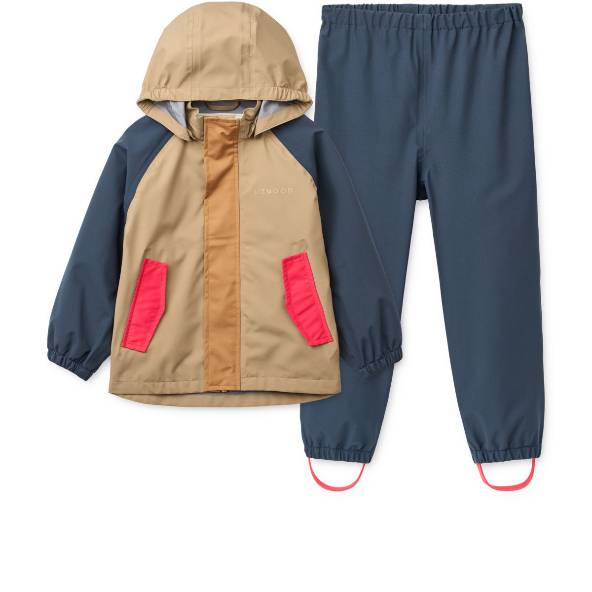 Liewood Pedia Rainwear Set - Midnight navy mix - SET