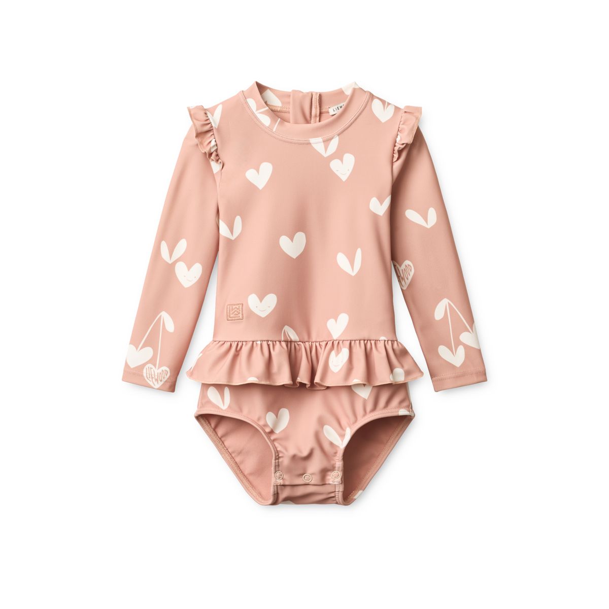 Sille Babybadedragt Med Print - Sweethearts / Pale tuscany