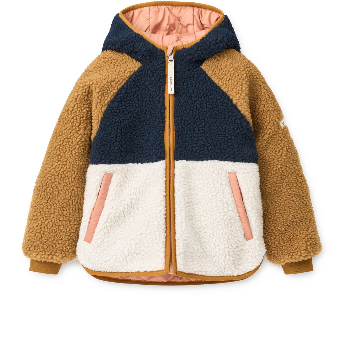 LIEWOOD Jackson Vendbar Termojakke - Tuscany rose / Midnight navy - Jakker