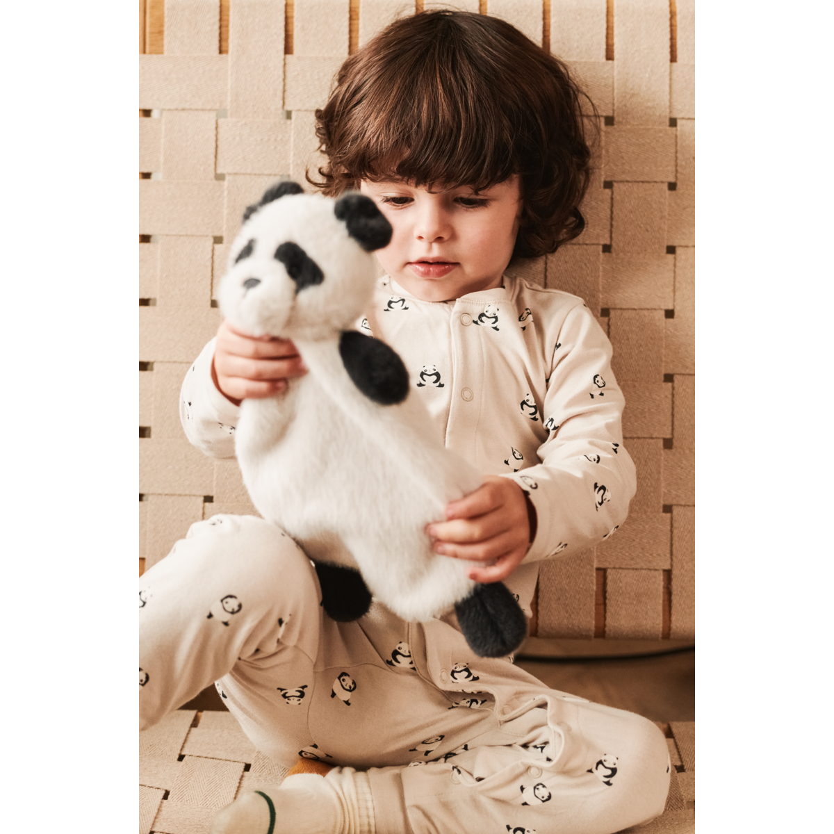 LIEWOOD BIRK Mønstret Natdragt - Mini panda / Sandy - Pyjamas Jumpsuits
